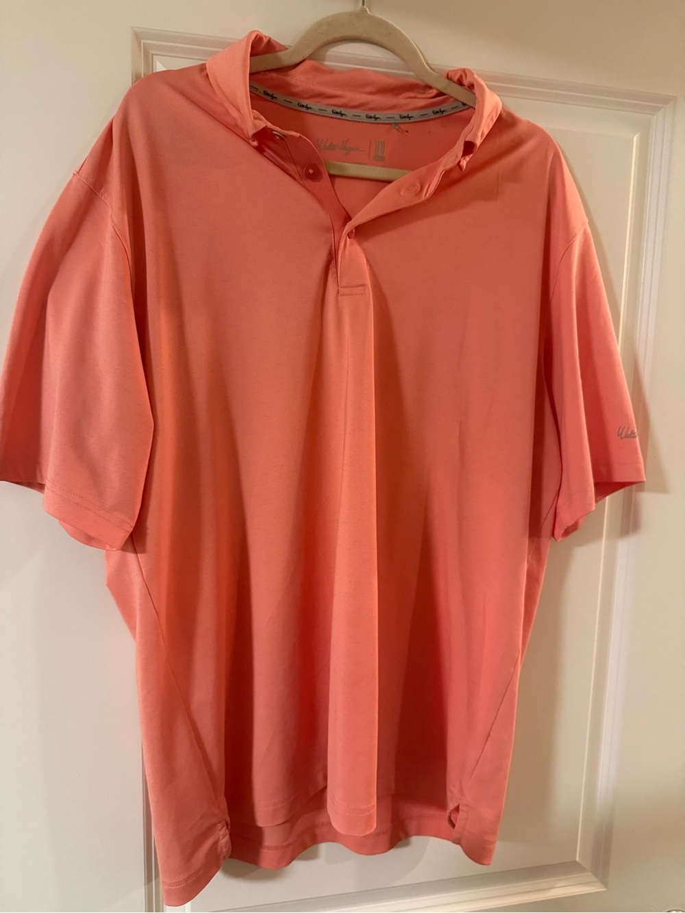 Walter Hagen Coral Hooded Polo Shirt
